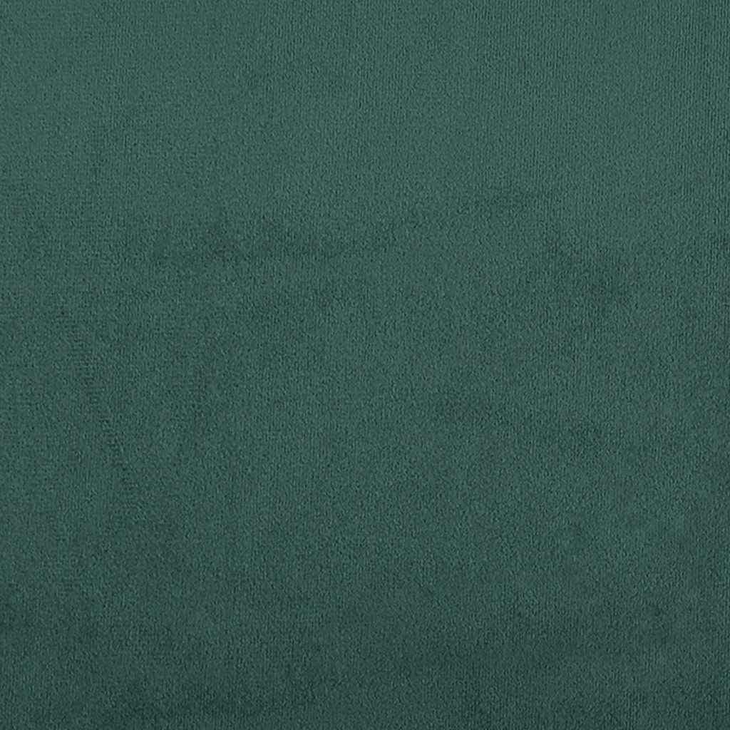 Sdraio con Capezzale e Bracciolo Destro Verde Scuro in Velluto - homemem39