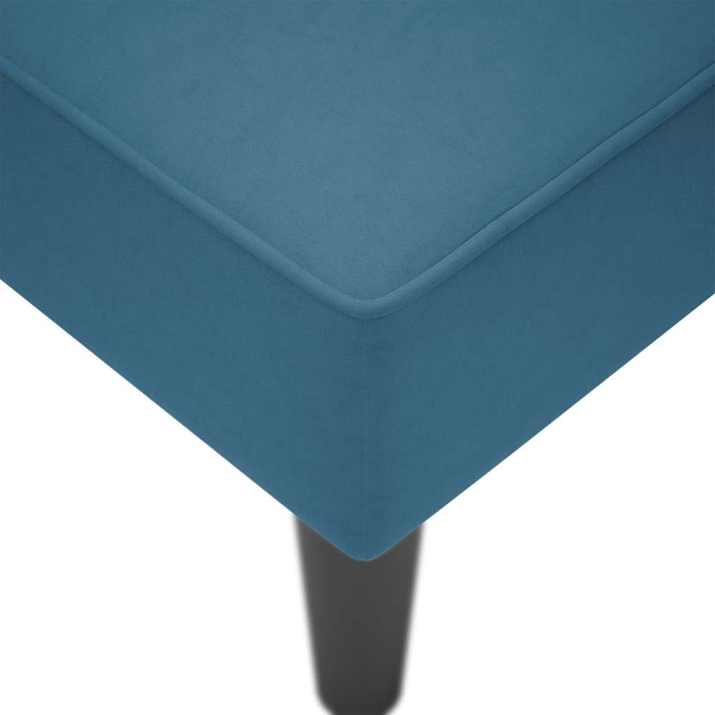 Sdraio con Bracciolo Destro in Velluto Blu - homemem39