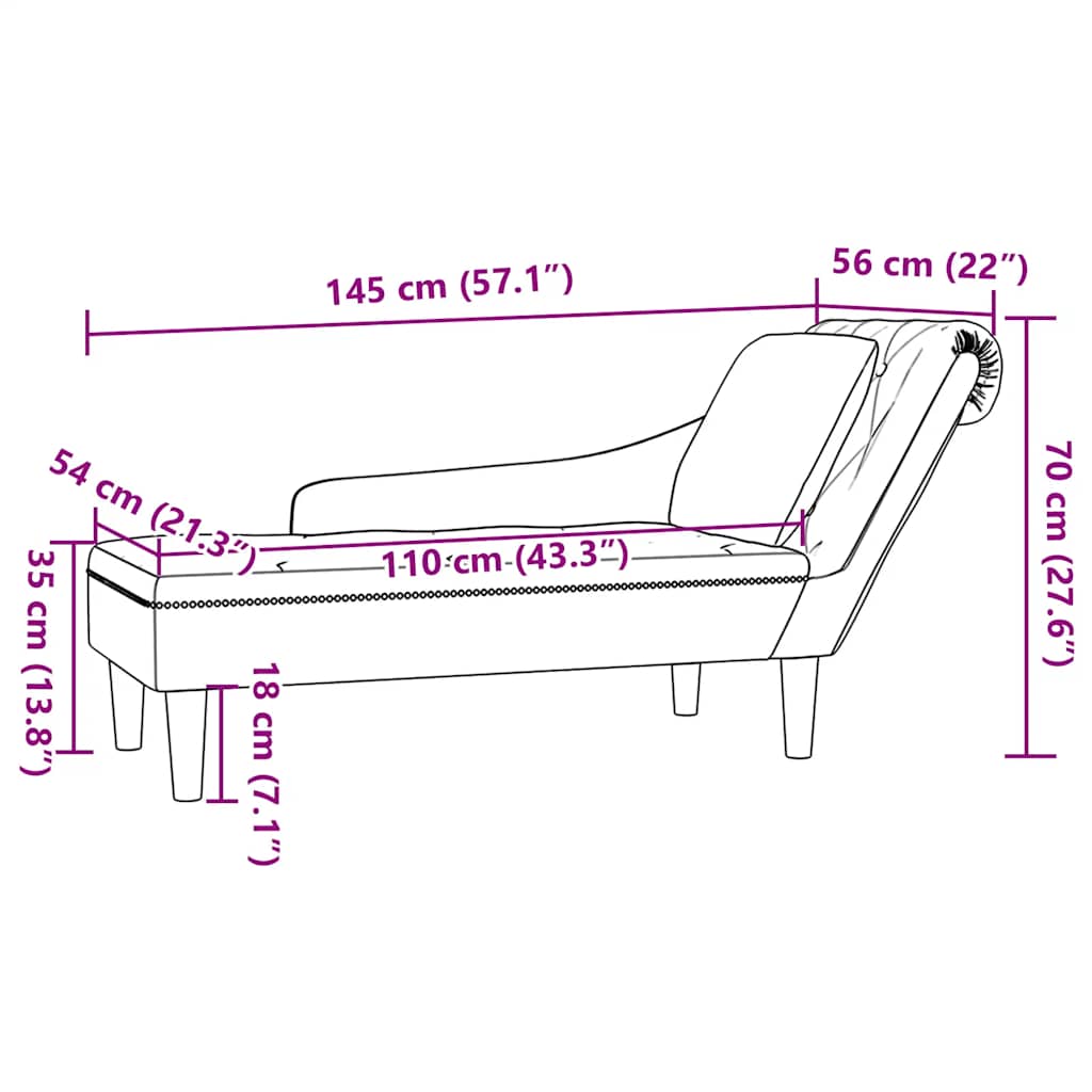 Sdraio con Cuscino e Bracciolo Destro Similpelle Verde Militare
