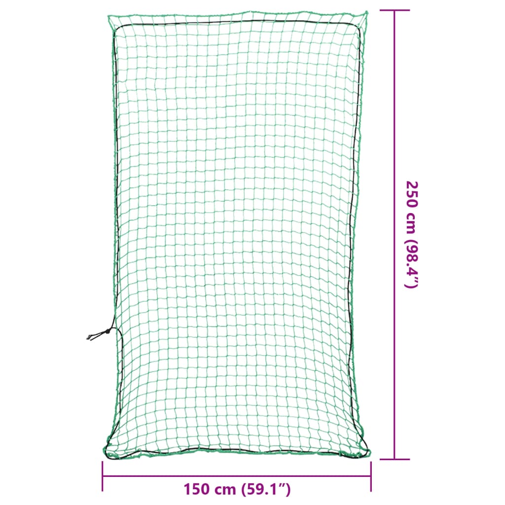 Rete per Rimorchio con Corda Elastica Verde 2,5x1,5 m in PP - homemem39