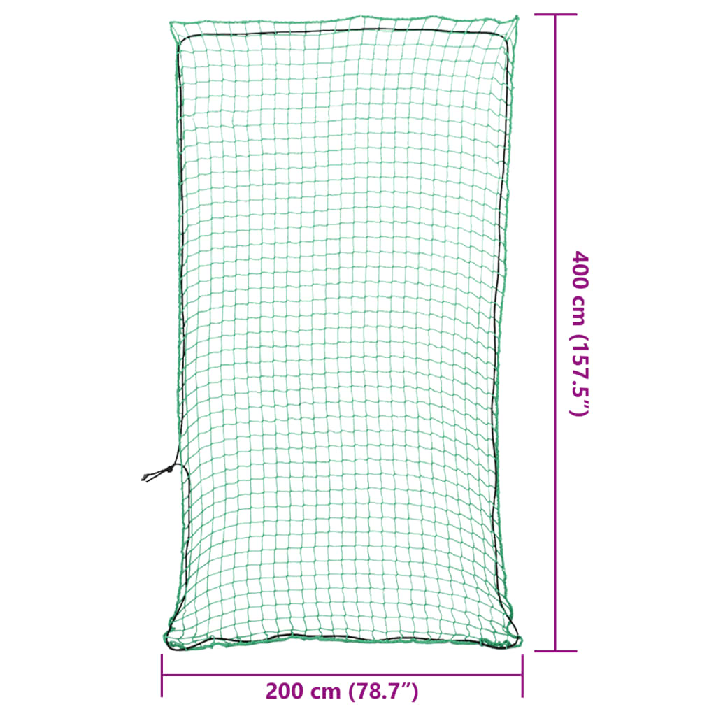 Rete per Rimorchio con Corda Elastica Verde 4x2 m in PP - homemem39