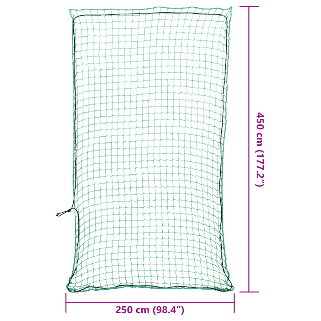 Rete per Rimorchio con Corda Elastica Verde 4,5x2,5 m in PP - homemem39