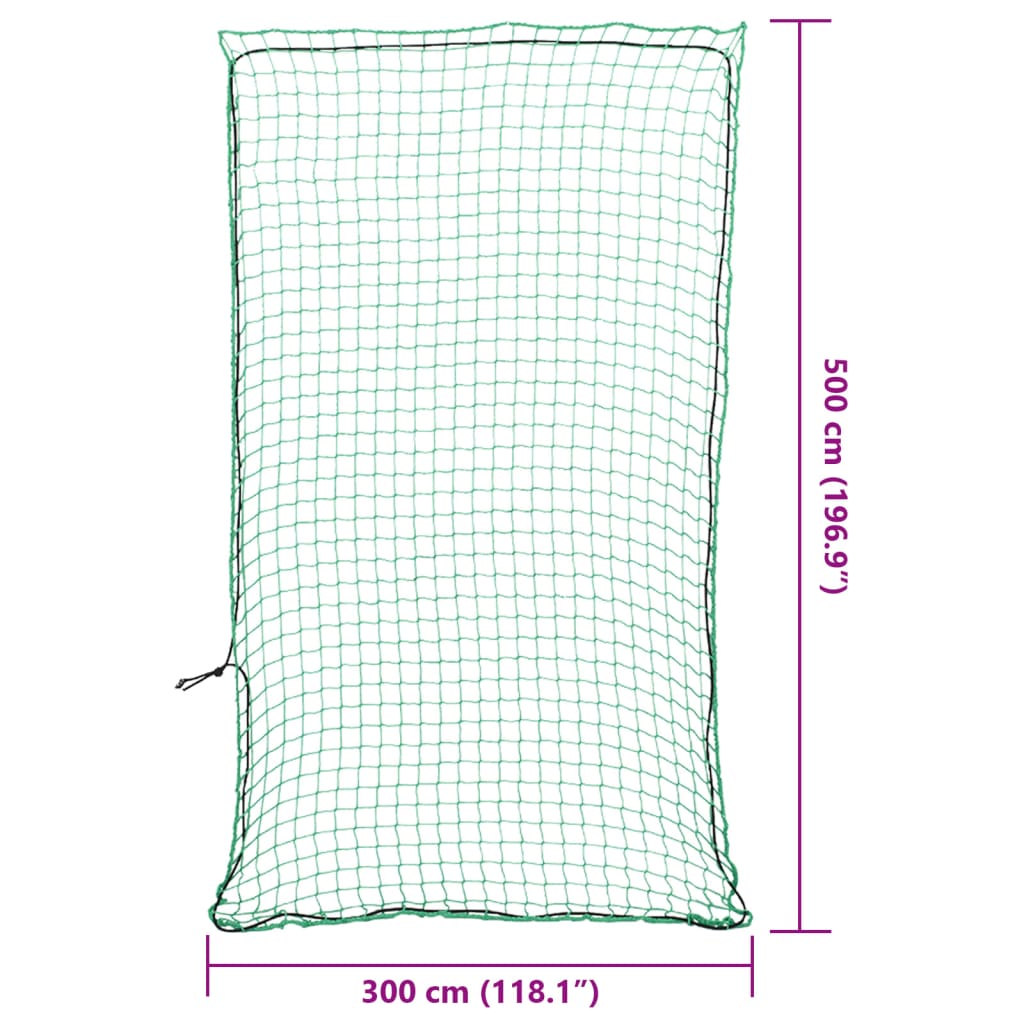 Rete per Rimorchio con Corda Elastica Verde 5x3 m in PP - homemem39