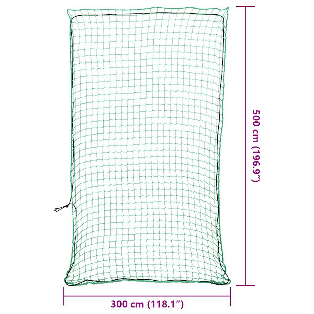 Rete per Rimorchio con Corda Elastica Verde 5x3 m in PP | homemem39
