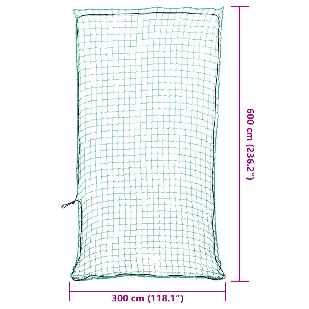 Rete per Rimorchio con Corda Elastica Verde 6x3 m in PP | homemem39