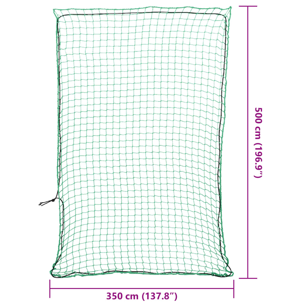Rete per Rimorchio con Corda Elastica Verde 5x3,5 m in PP - homemem39
