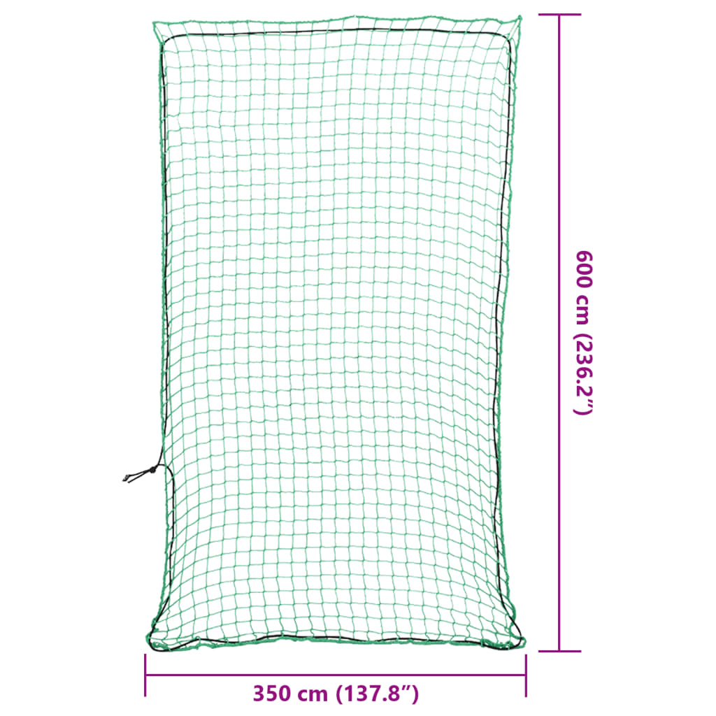 Rete per Rimorchio con Corda Elastica Verde 6x3,5 m in PP | homemem39