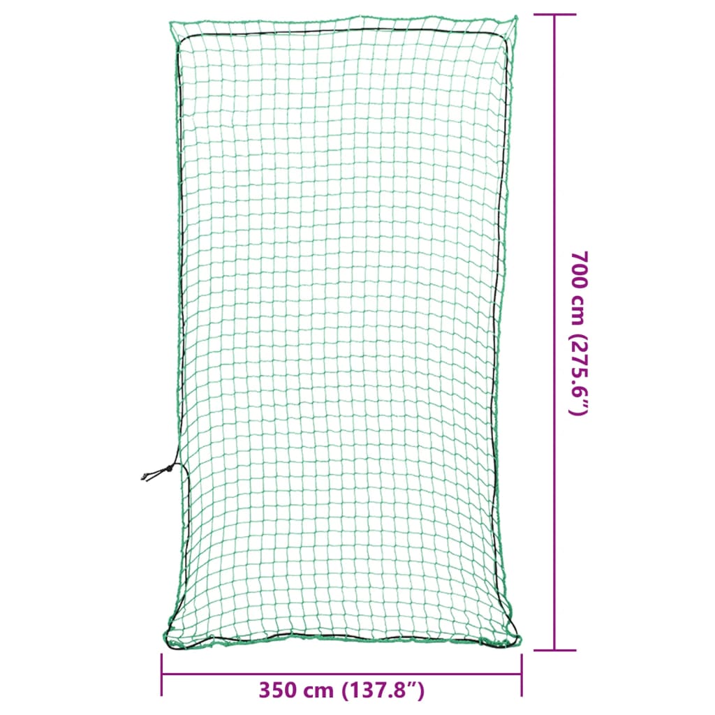 Rete per Rimorchio con Corda Elastica Verde 7x3,5 m in PP | homemem39