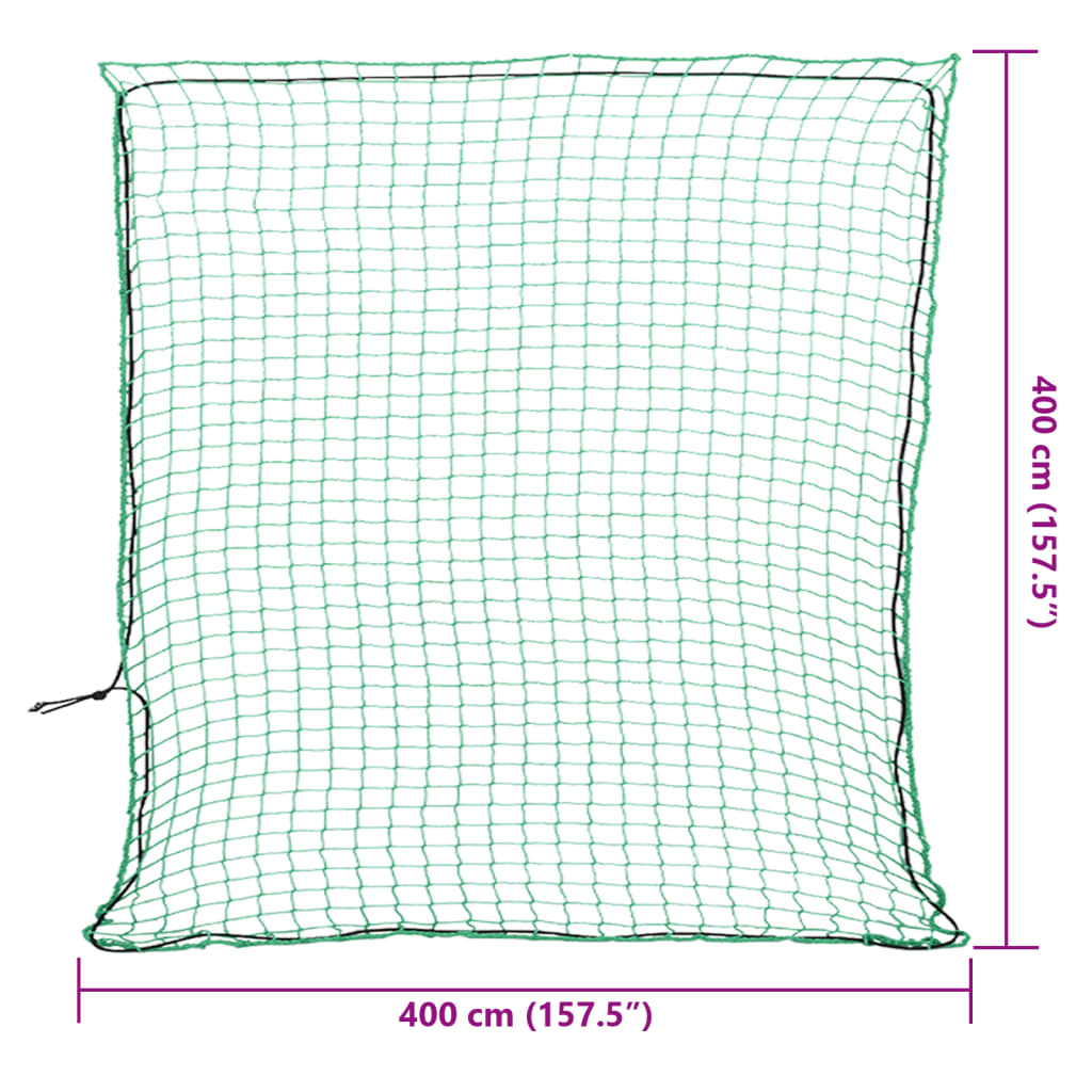 Rete per Rimorchio con Corda Elastica Verde 4x4 m in PP - homemem39
