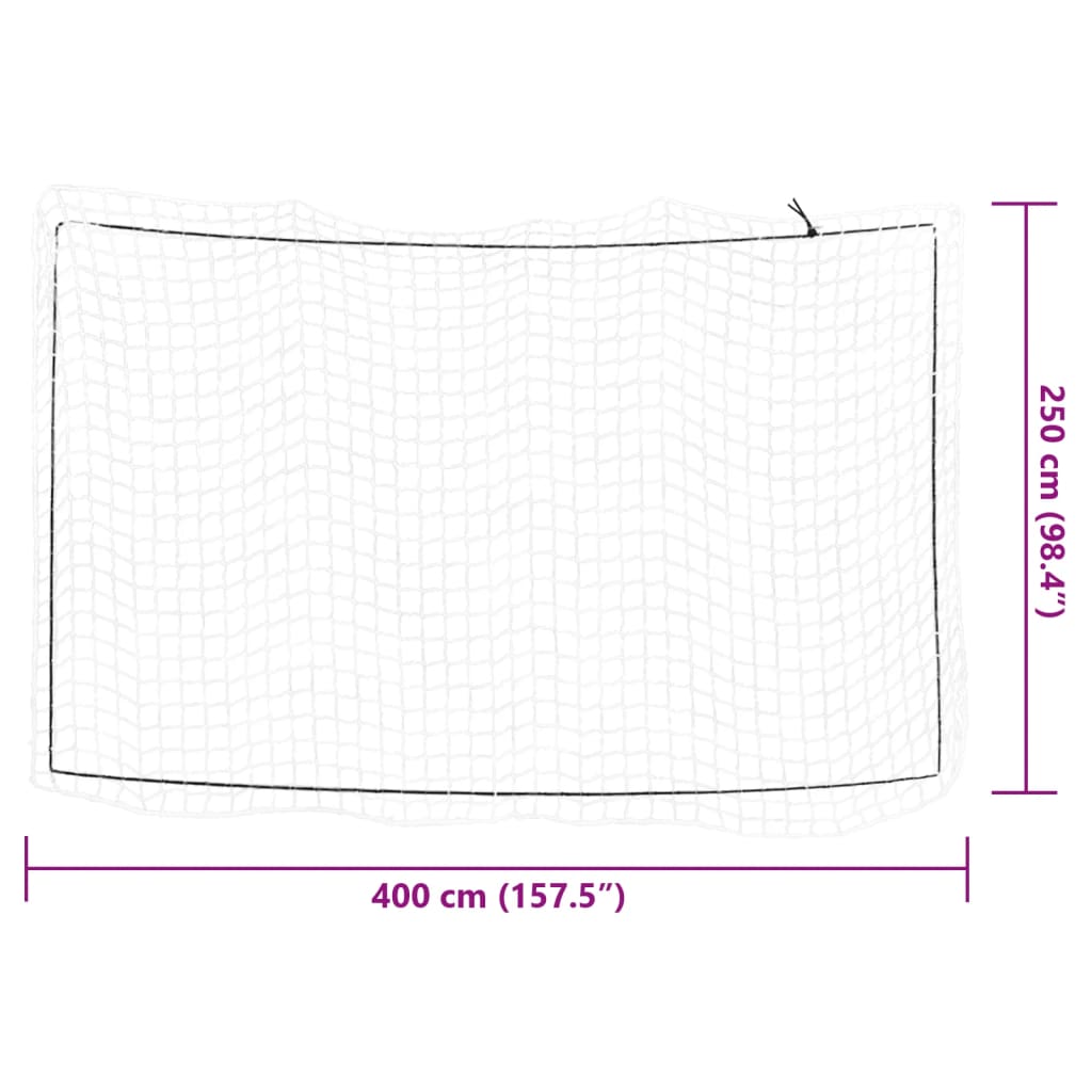 Rete per Rimorchio con Corda Elastica Bianco 4x2,5 m in PP - homemem39