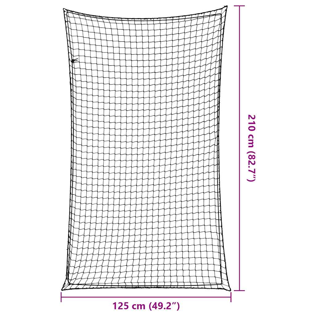 Rete per Rimorchio con Corda Elastica Nero 2,1x1,25 m in PP | homemem39