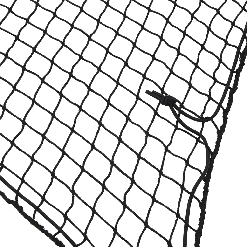 Rete per Rimorchio con Corda Elastica Nero 4x2,5 m in PP