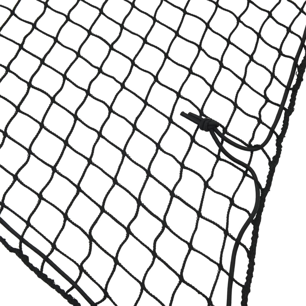 Rete per Rimorchio con Corda Elastica Nero 3,5x3 m in PP - homemem39