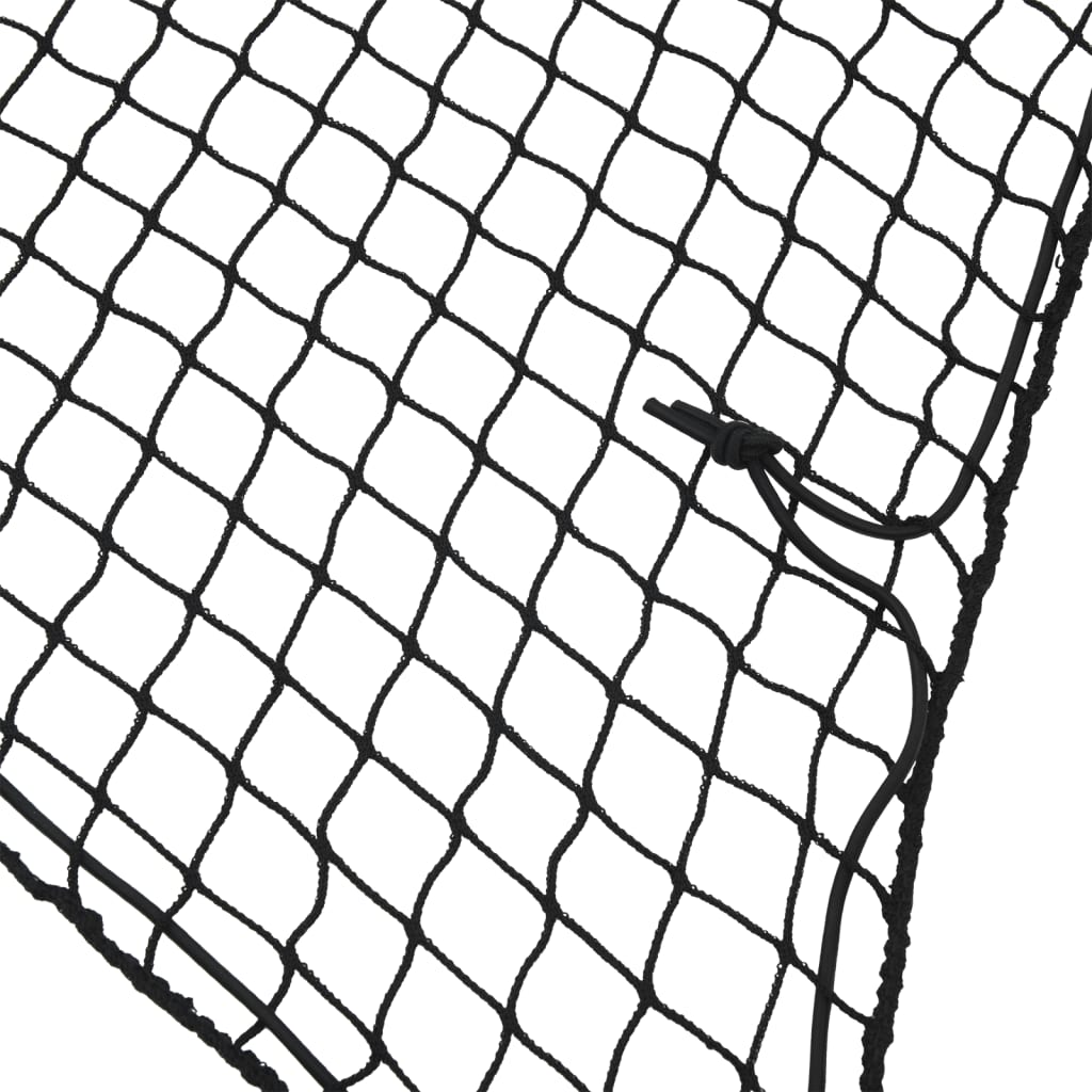 Rete per Rimorchio con Corda Elastica Nero 8x3,5 m in PP