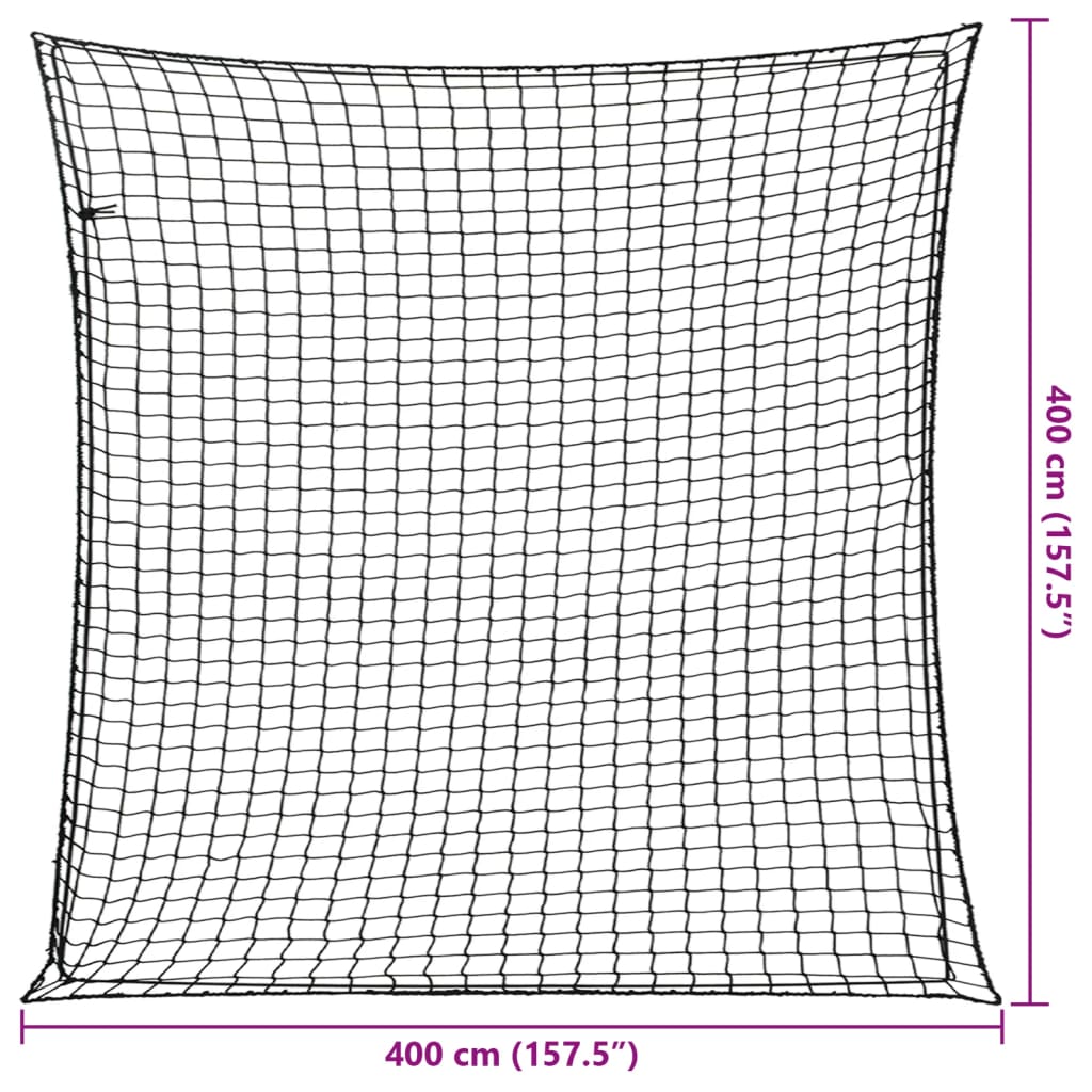 Rete per Rimorchio con Corda Elastica Nero 4x4 m in PP - homemem39