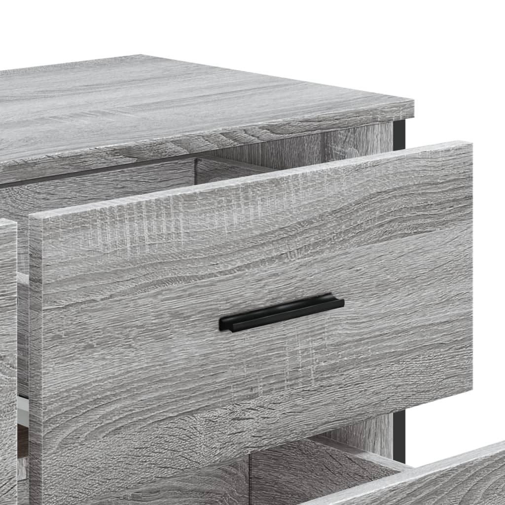 Cassettiera Grigio Sonoma 91x35,5x74,5 cm in Truciolato - homemem39