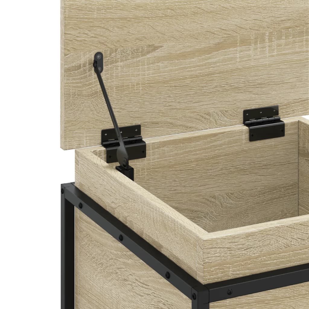 Contenitore con Coperchio Rovere Sonoma 40x40x51,5cm Truciolato - homemem39