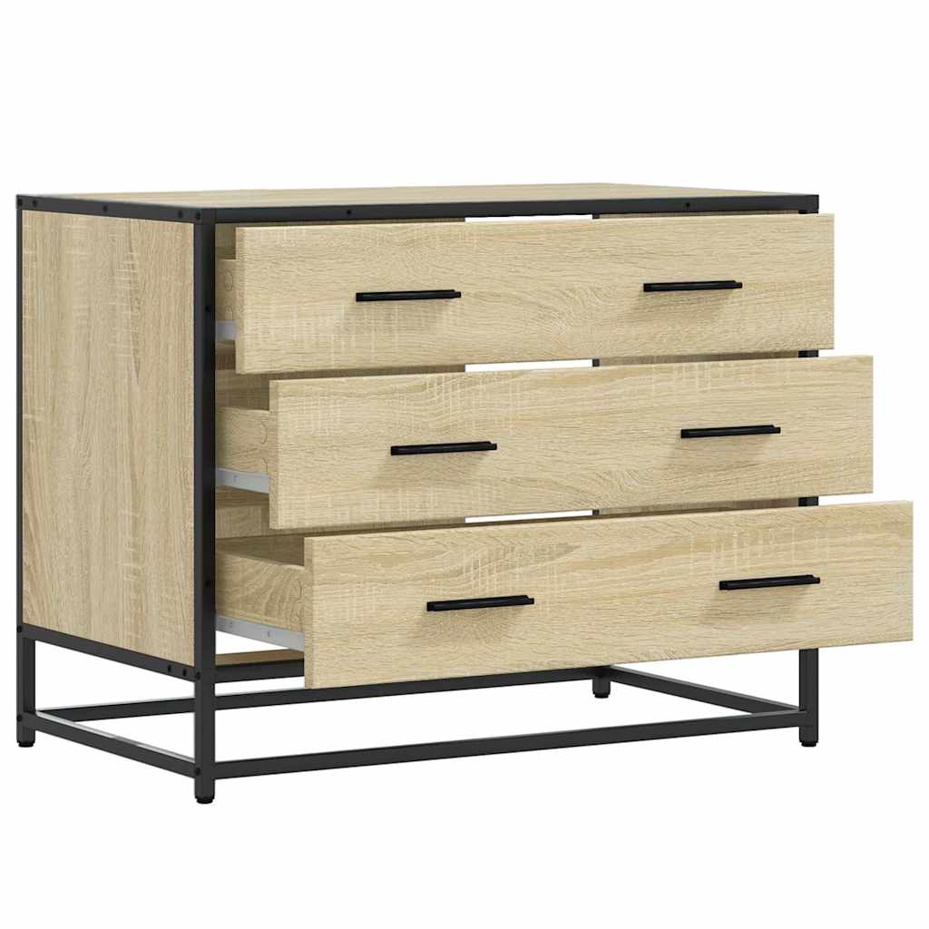 Cassettiera Rovere Sonoma 70x41x56 cm in Legno Multistrato - homemem39