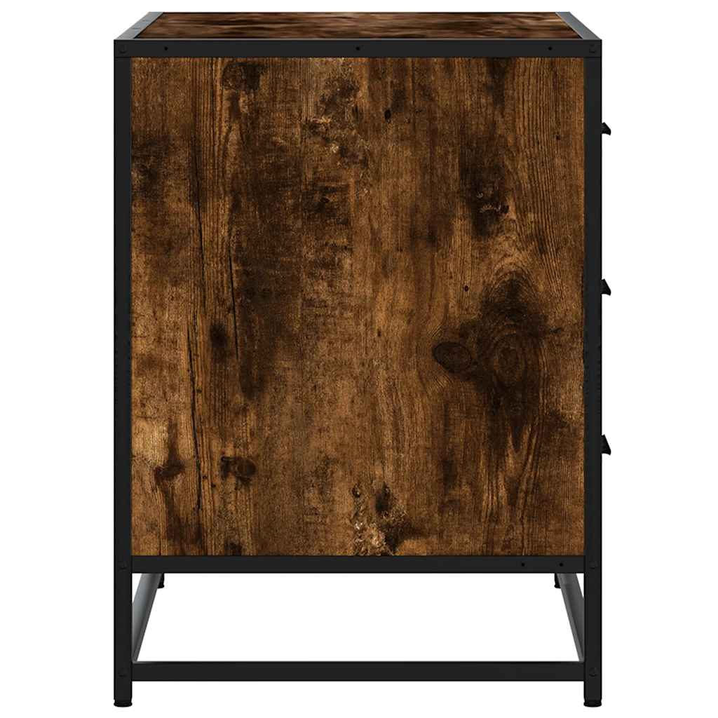 Cassettiera Rovere Fumo 70x41x56 cm in Legno Multistrato - homemem39