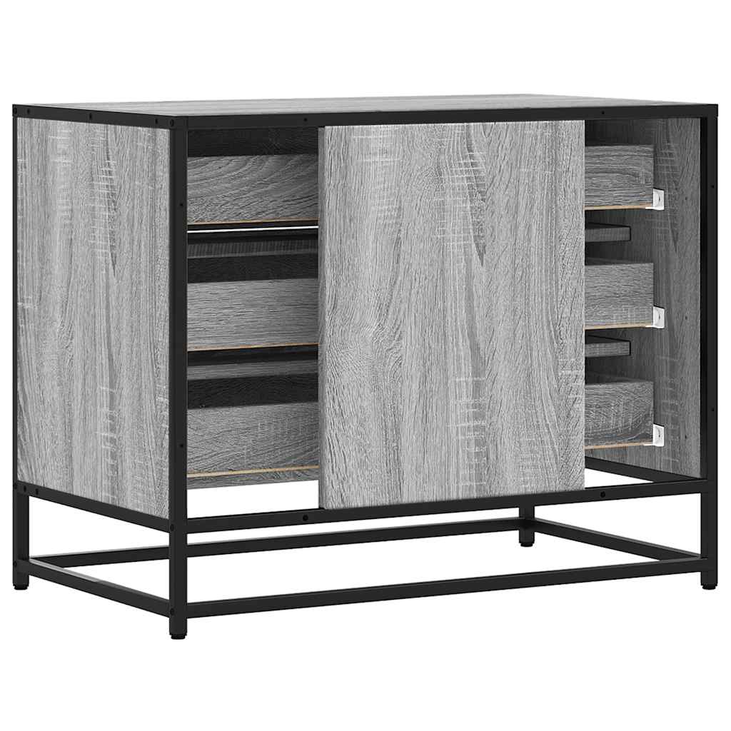 Cassettiera Grigio Sonoma 70x41x56 cm in Legno Multistrato - homemem39