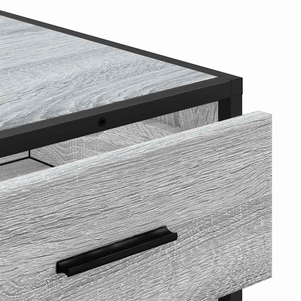 Cassettiera Grigio Sonoma 70x41x70 cm in Legno Multistrato - homemem39