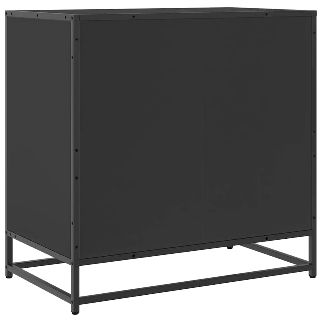 Cassettiera Nera 70x41x70 cm in Legno Multistrato - homemem39