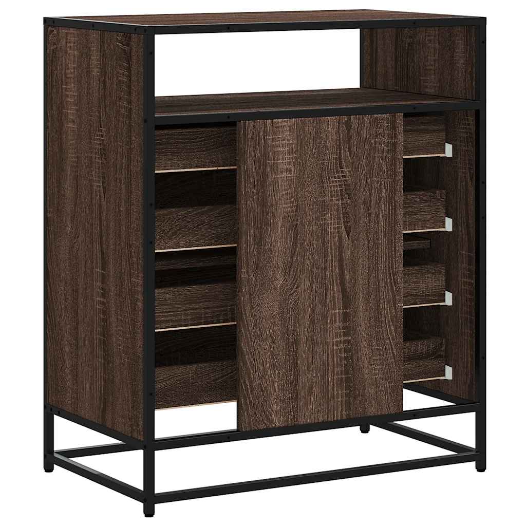 Cassettiera Rovere Marrone 70x41x83,5 cm in Legno Multistrato - homemem39