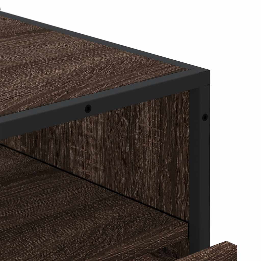 Cassettiera Rovere Marrone 70x41x83,5 cm in Legno Multistrato - homemem39