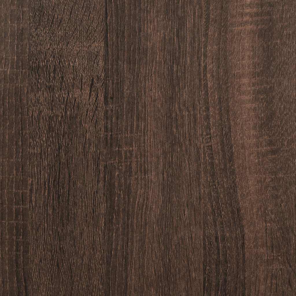 Scarpiera Rovere Marrone 100x40x53,5 cm in Truciolato e Metallo | homemem39