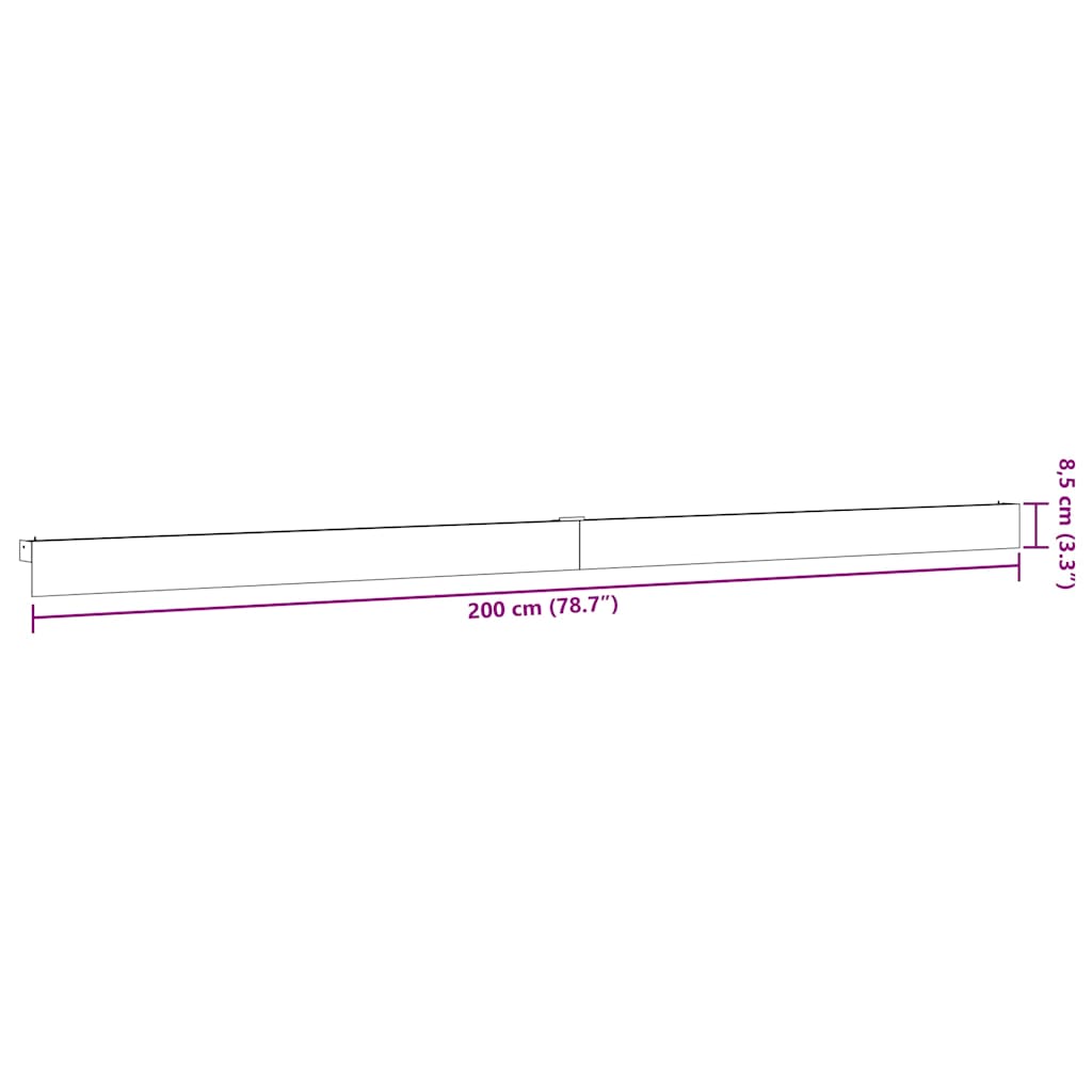 Kit Ferramenta per Porte Scorrevoli 200 cm in Lega di Alluminio | homemem39