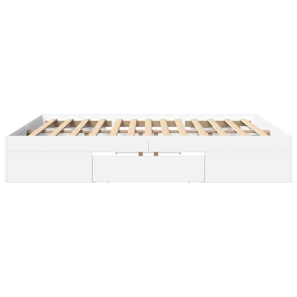 Giroletto senza Materasso Bianco 180x200 cm Legno Multistrato