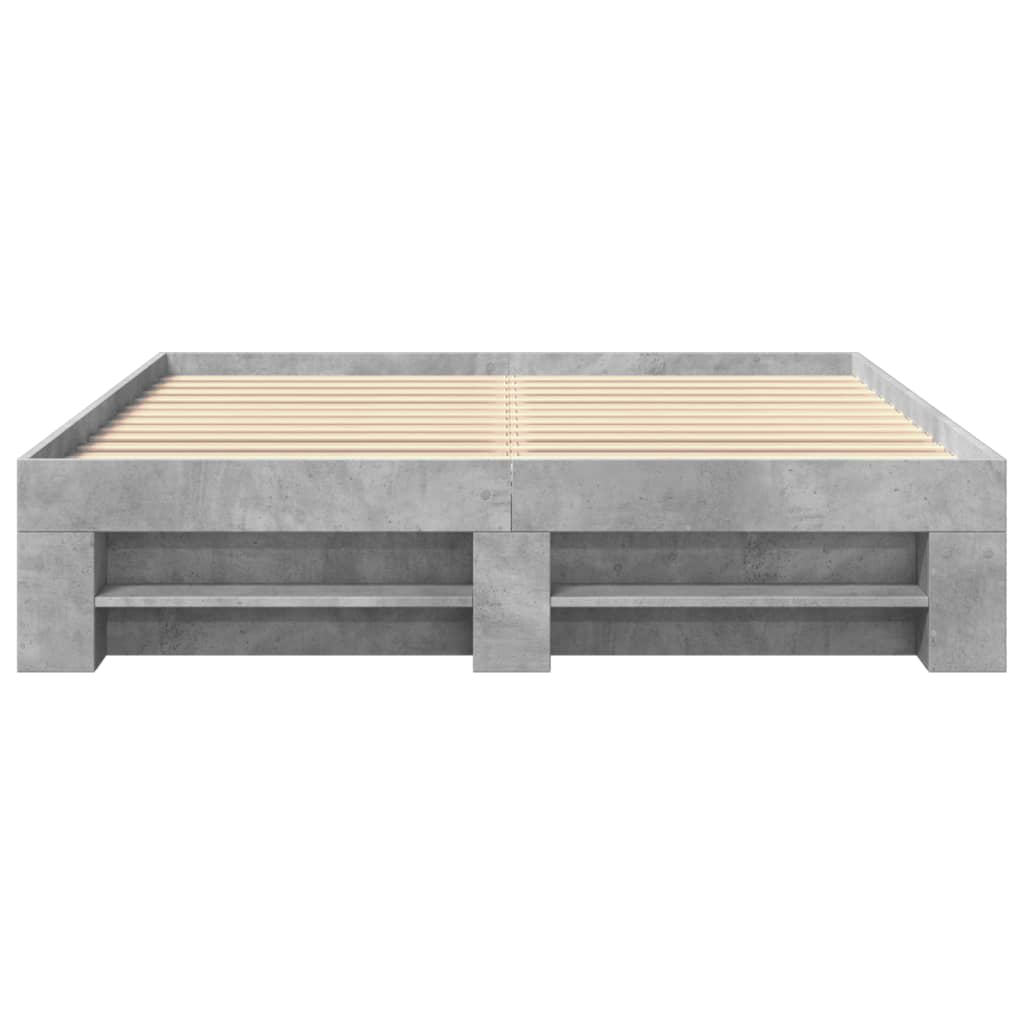 Giroletto senza Materasso Grigio Cemento 160x200cm Truciolato