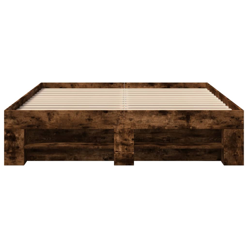 Giroletto senza Materasso Rovere Fumo 140x200 cm in Truciolato