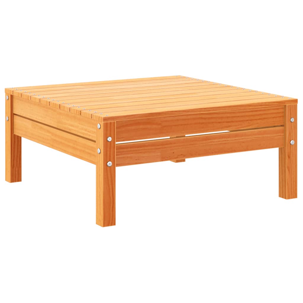 Set Divani Giardino 9 pz con Cuscini Marrone Cera Massello Pino | homemem39