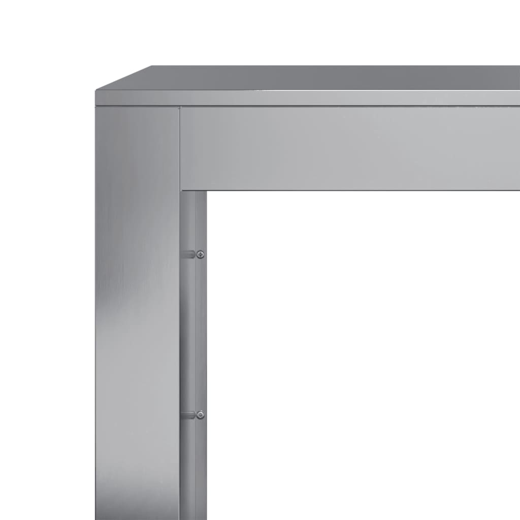 Rastrelliera per Legna da Ardere 100x40x80cm in Acciaio Zincato - homemem39