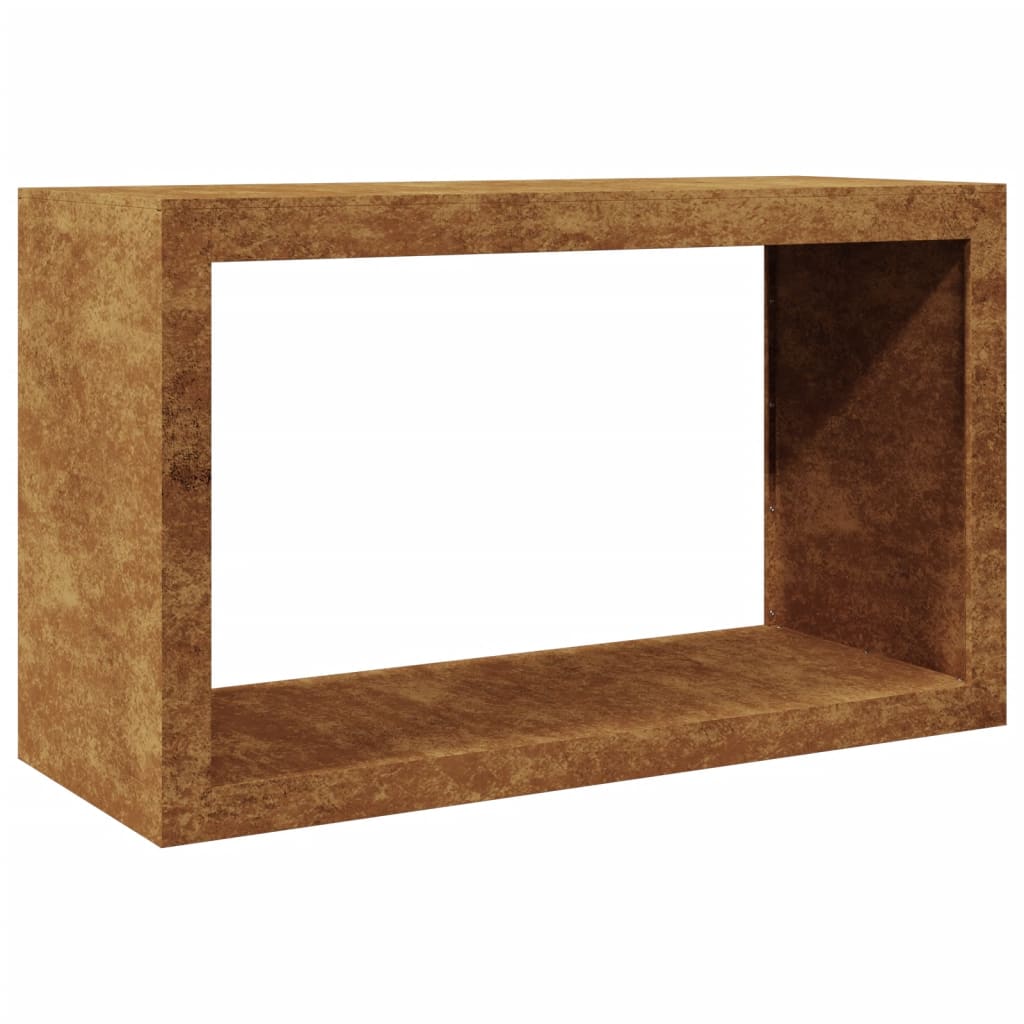 Rack per Legna da Ardere 100x40x60 cm in Acciaio Corten - homemem39