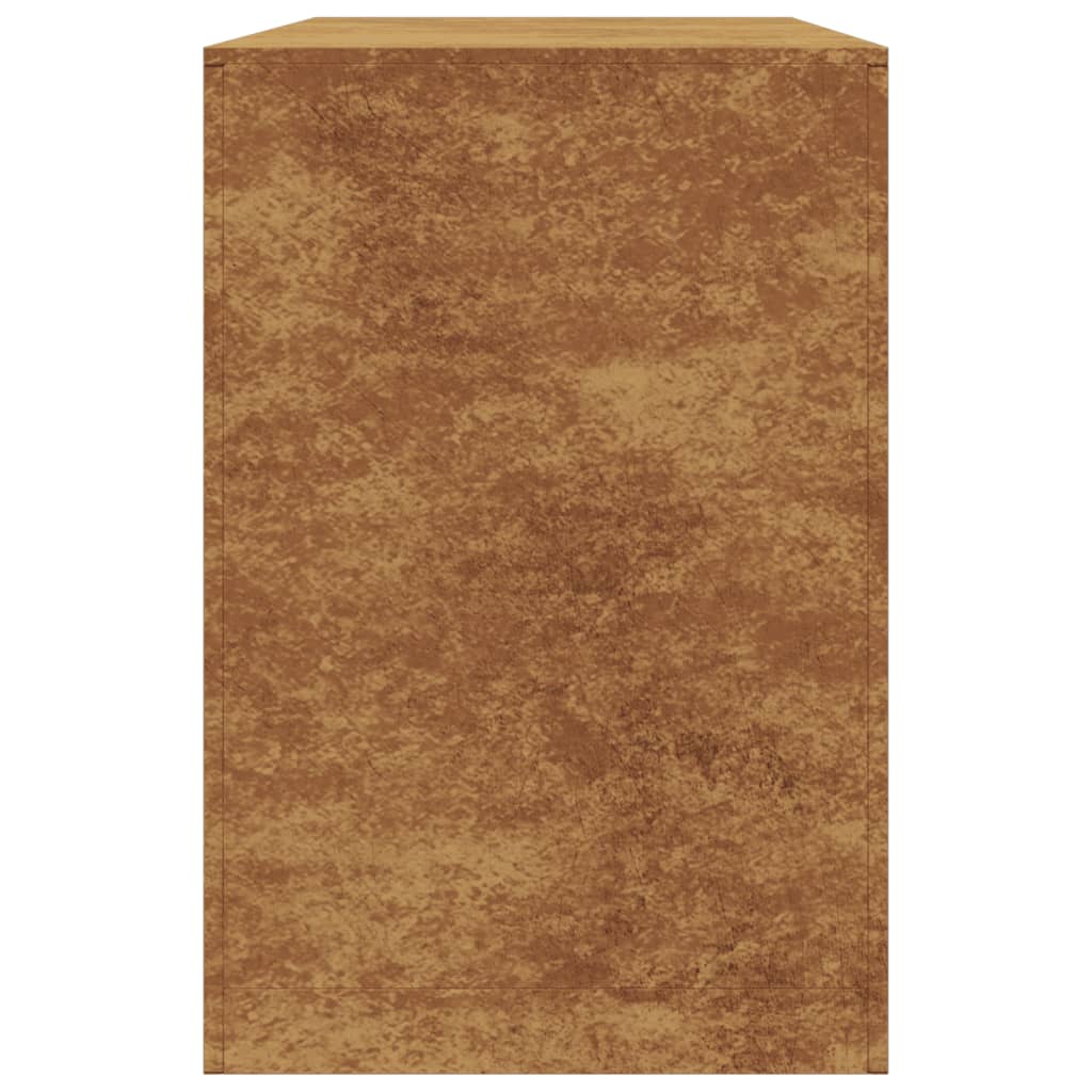 Rack per Legna da Ardere 100x40x60 cm in Acciaio Corten - homemem39