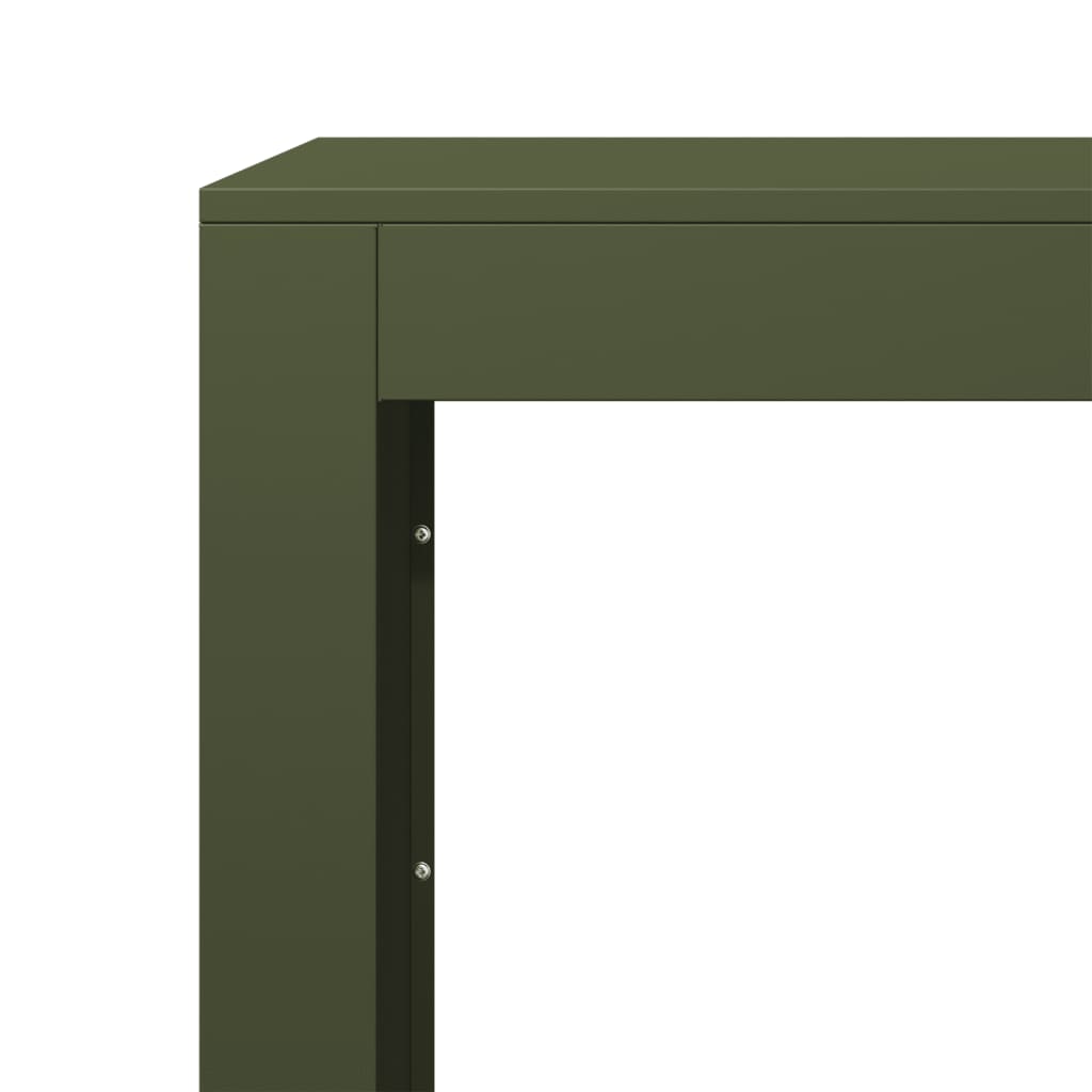Rastrelliera per Legna da Ardere Verde 60x40x100 cm in Acciaio - homemem39