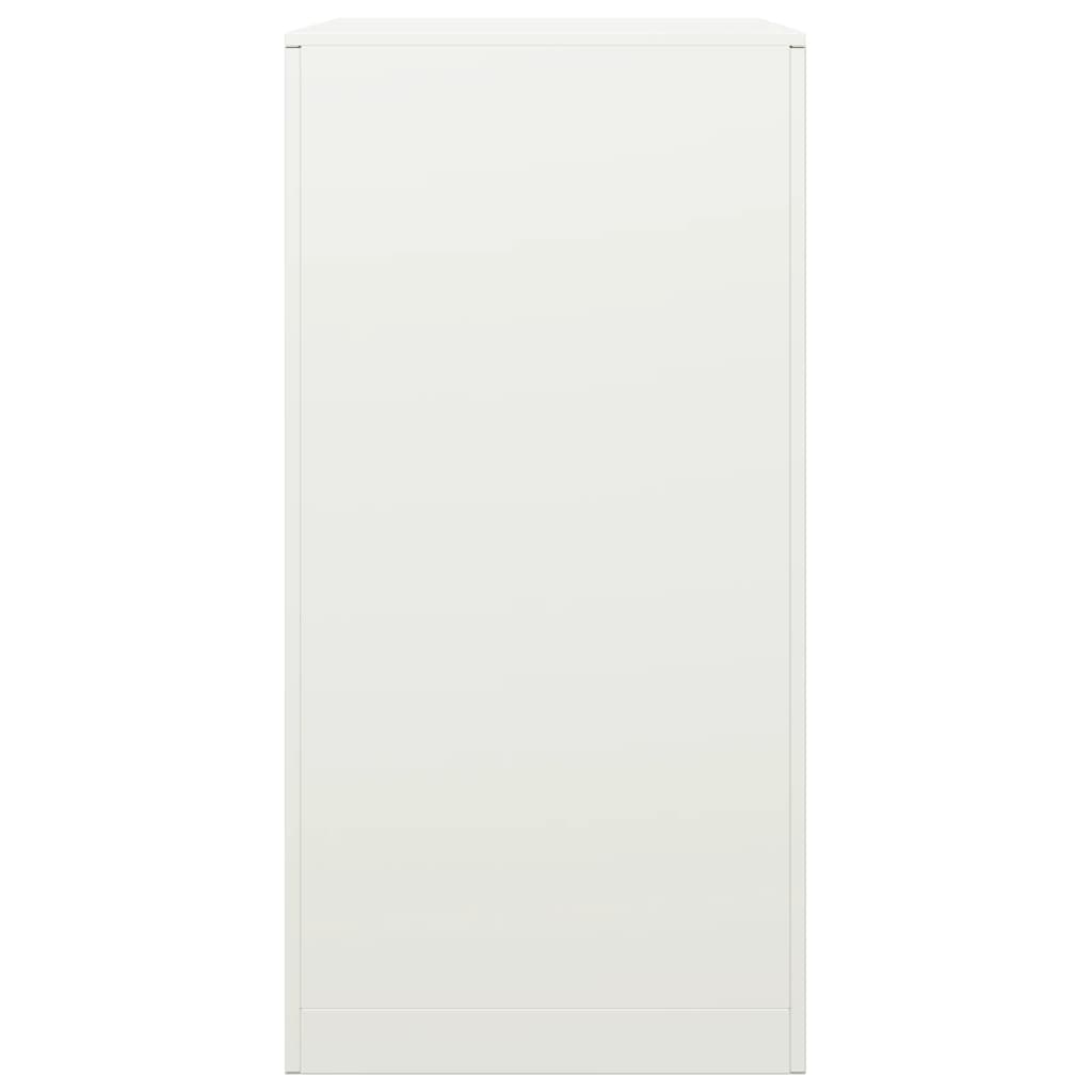 Rastrelliera per Legna da Ardere Bianca 60x40x80 cm in Acciaio - homemem39