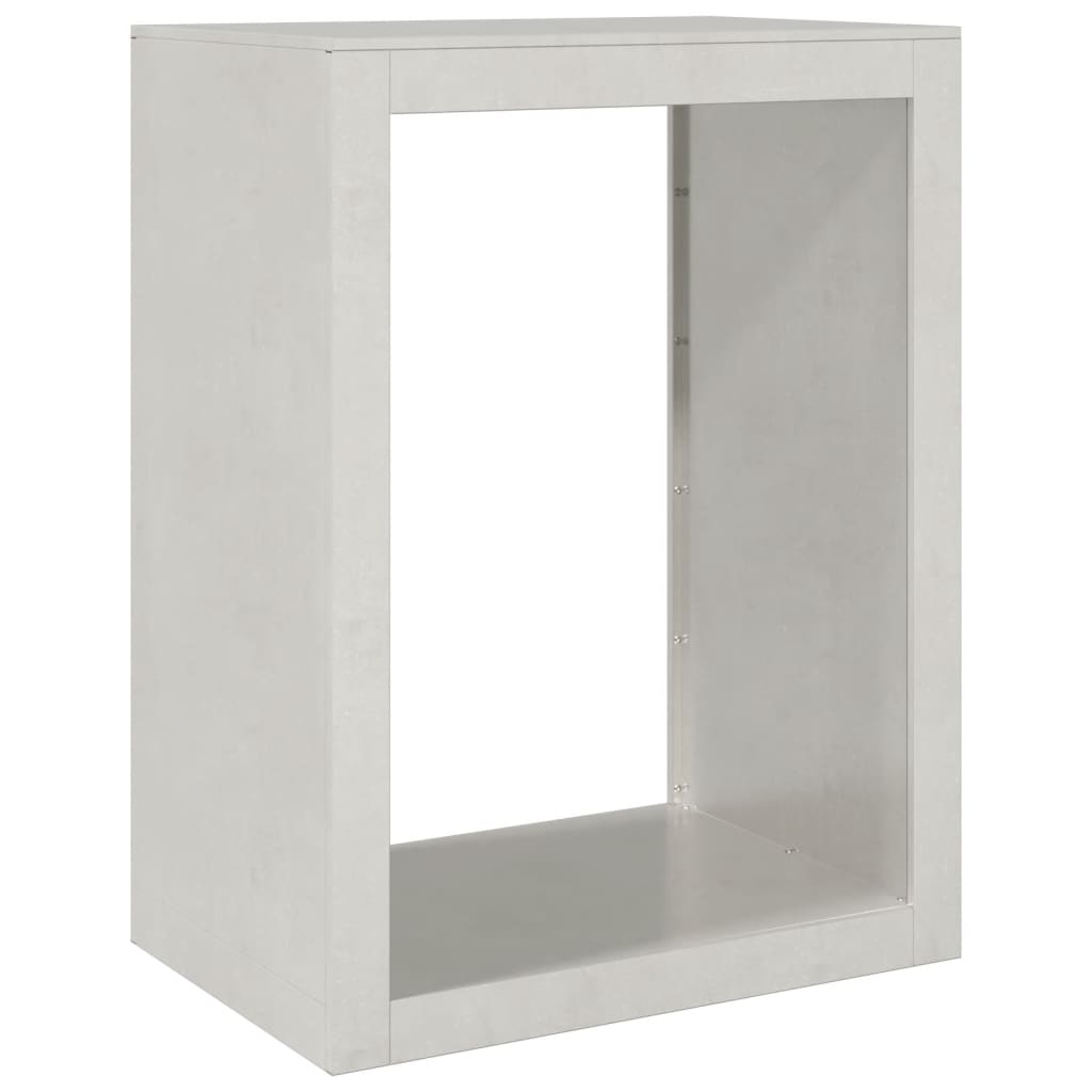 Rastrelliera per Legna da Ardere 60x40x80 cm in Acciaio Inox - homemem39