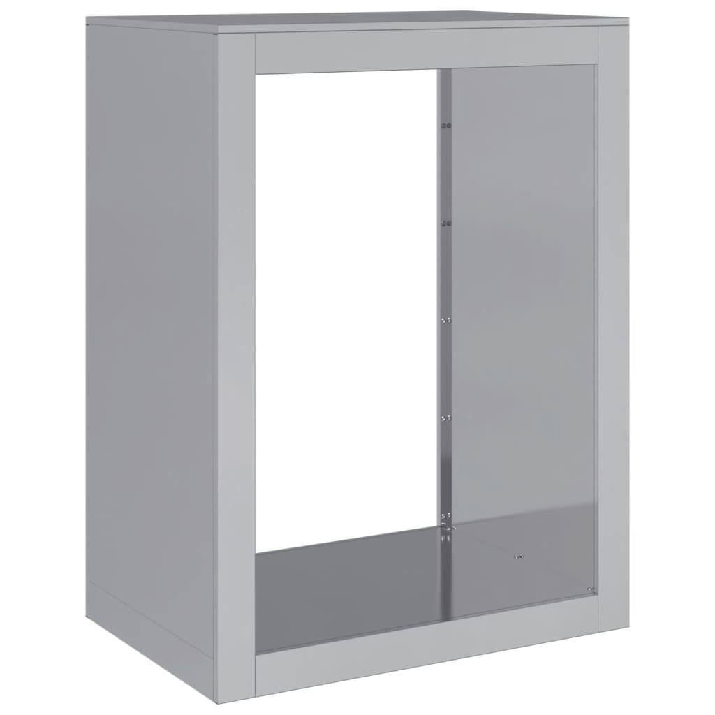 Rastrelliera per Legna 60x40x80 cm in Acciaio Zincato - homemem39