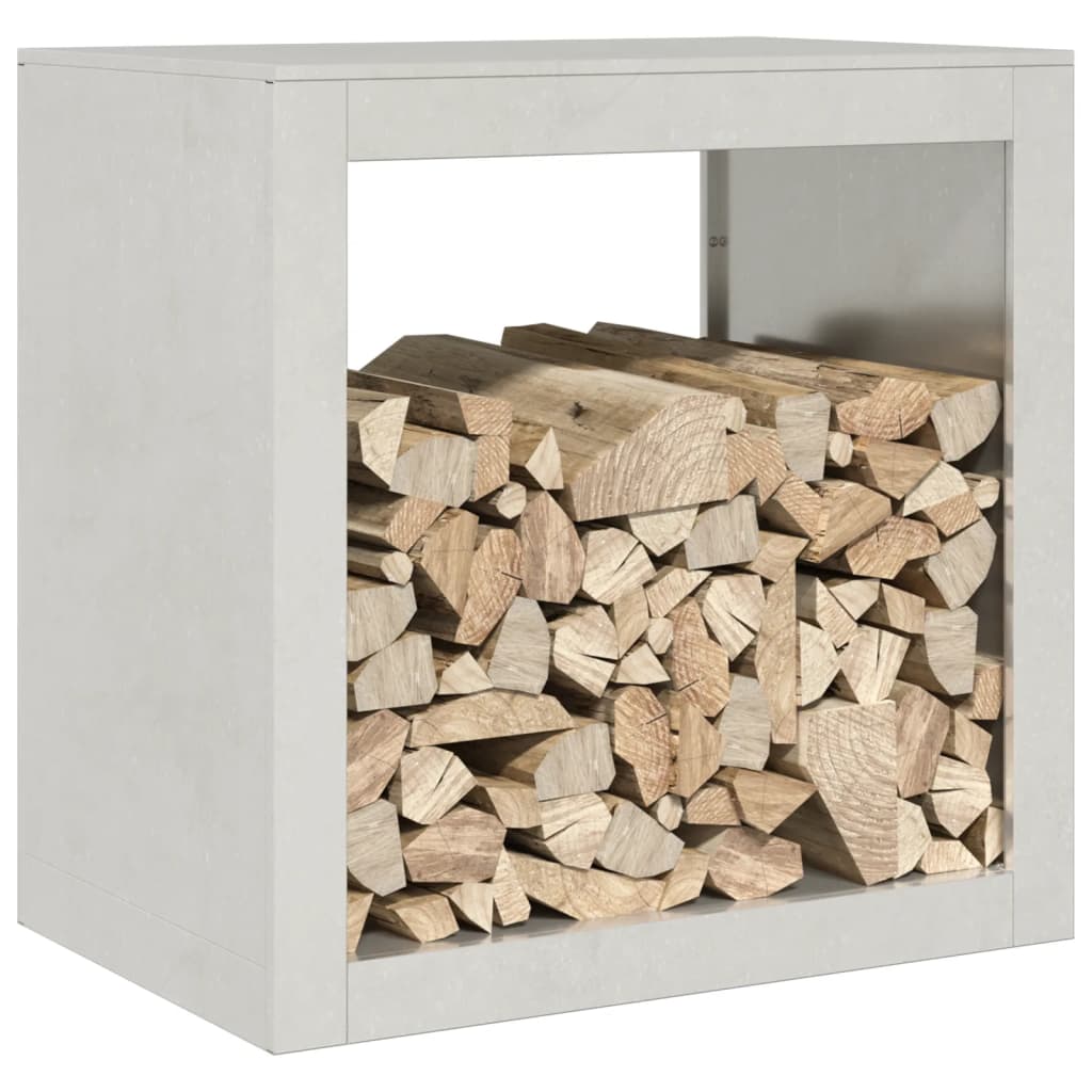 Rastrelliera per Legna da Ardere 60x40x60 cm in Acciaio Inox - homemem39