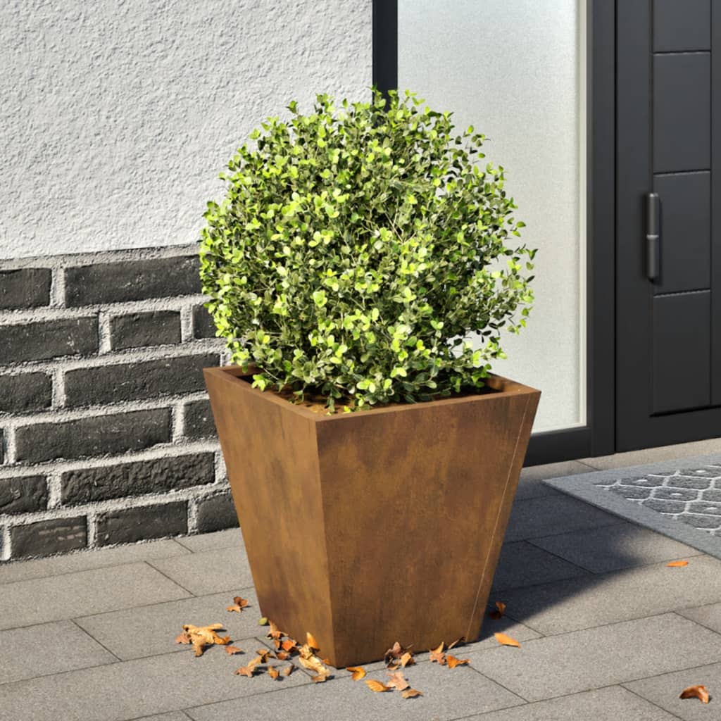 Fioriera da Giardino 30x30x30 cm in Acciaio Corten - homemem39