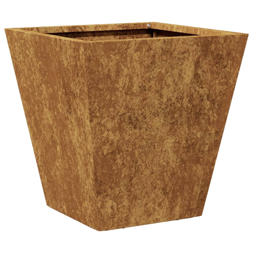 Fioriere da Giardino 2 pz 30x30x30 cm in Acciaio Corten