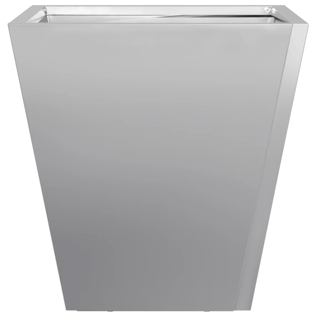 Fioriere da Giardino 2 pz 40x40x40 cm in Acciaio Zincato