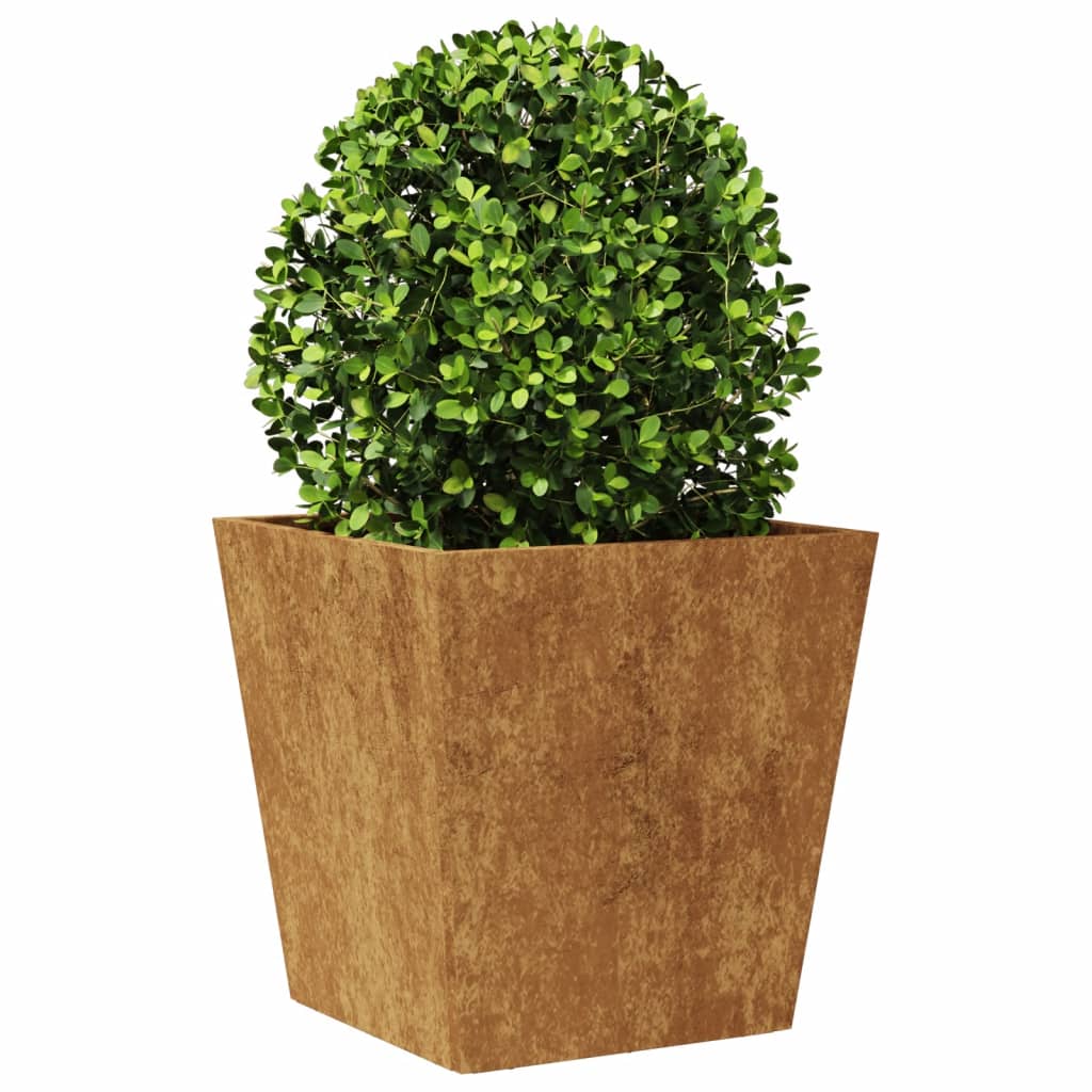 Fioriera da Giardino 40x40x40 cm in Acciaio Corten