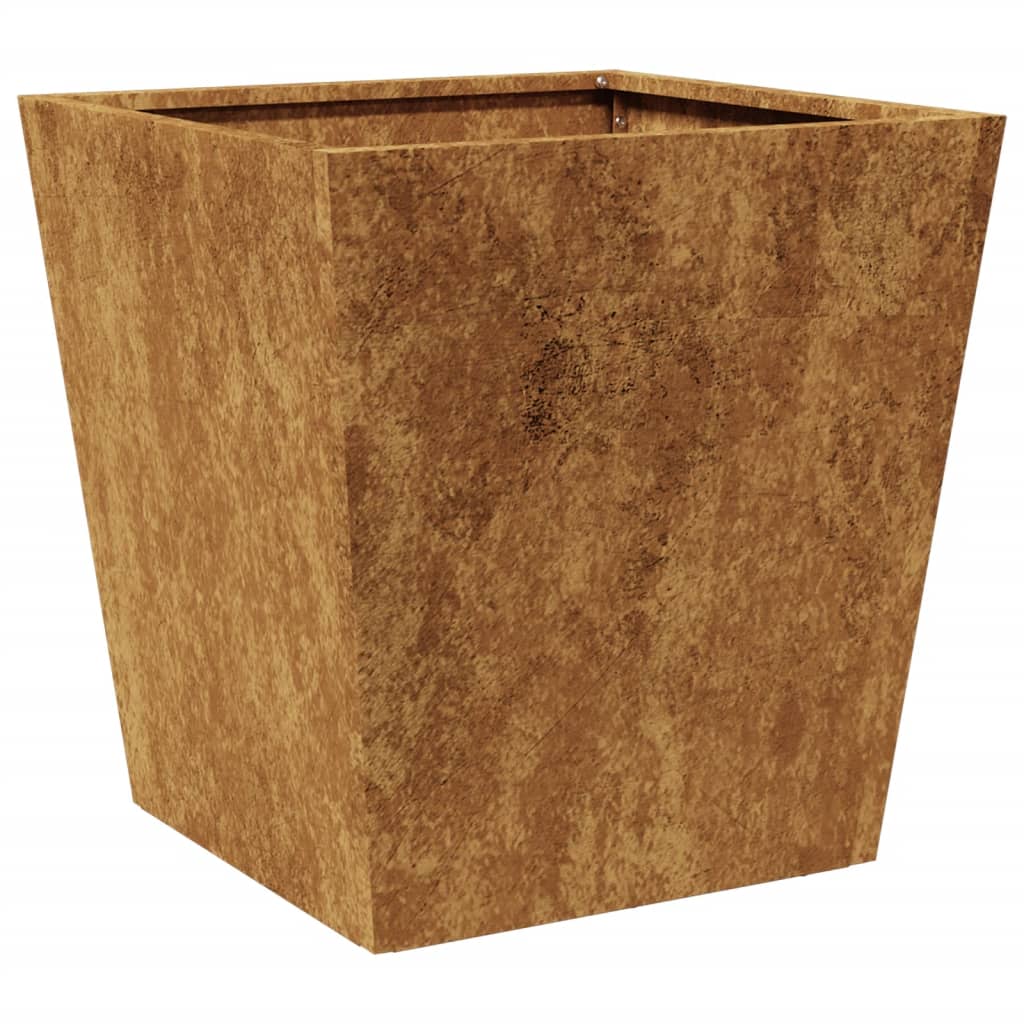 Fioriera da Giardino 40x40x40 cm in Acciaio Corten