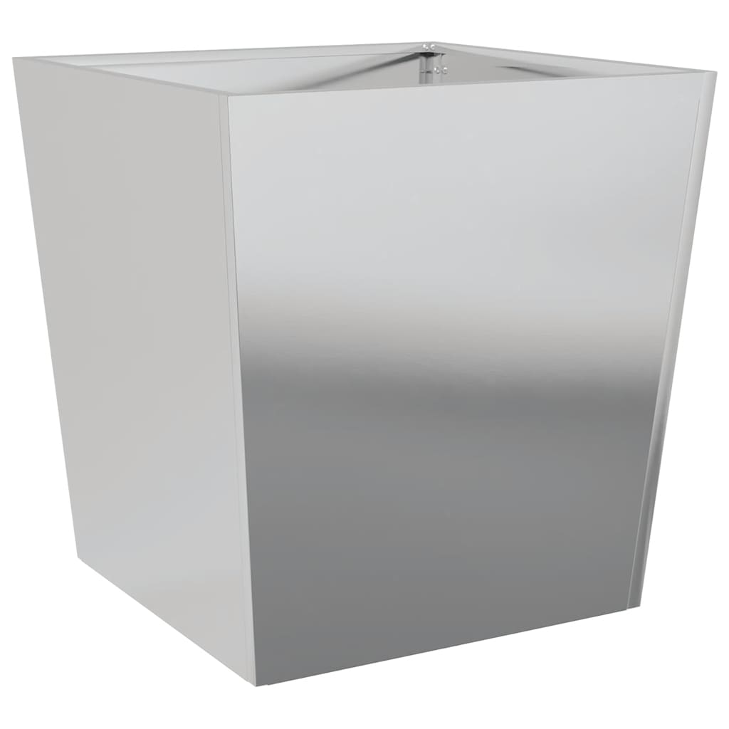 Fioriere da Giardino 2 pz 50x50x50 cm in Acciaio Zincato - homemem39
