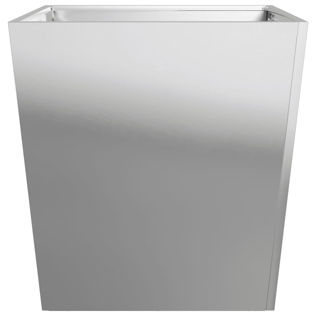 Fioriere da Giardino 2 pz 50x50x50 cm in Acciaio Zincato - homemem39