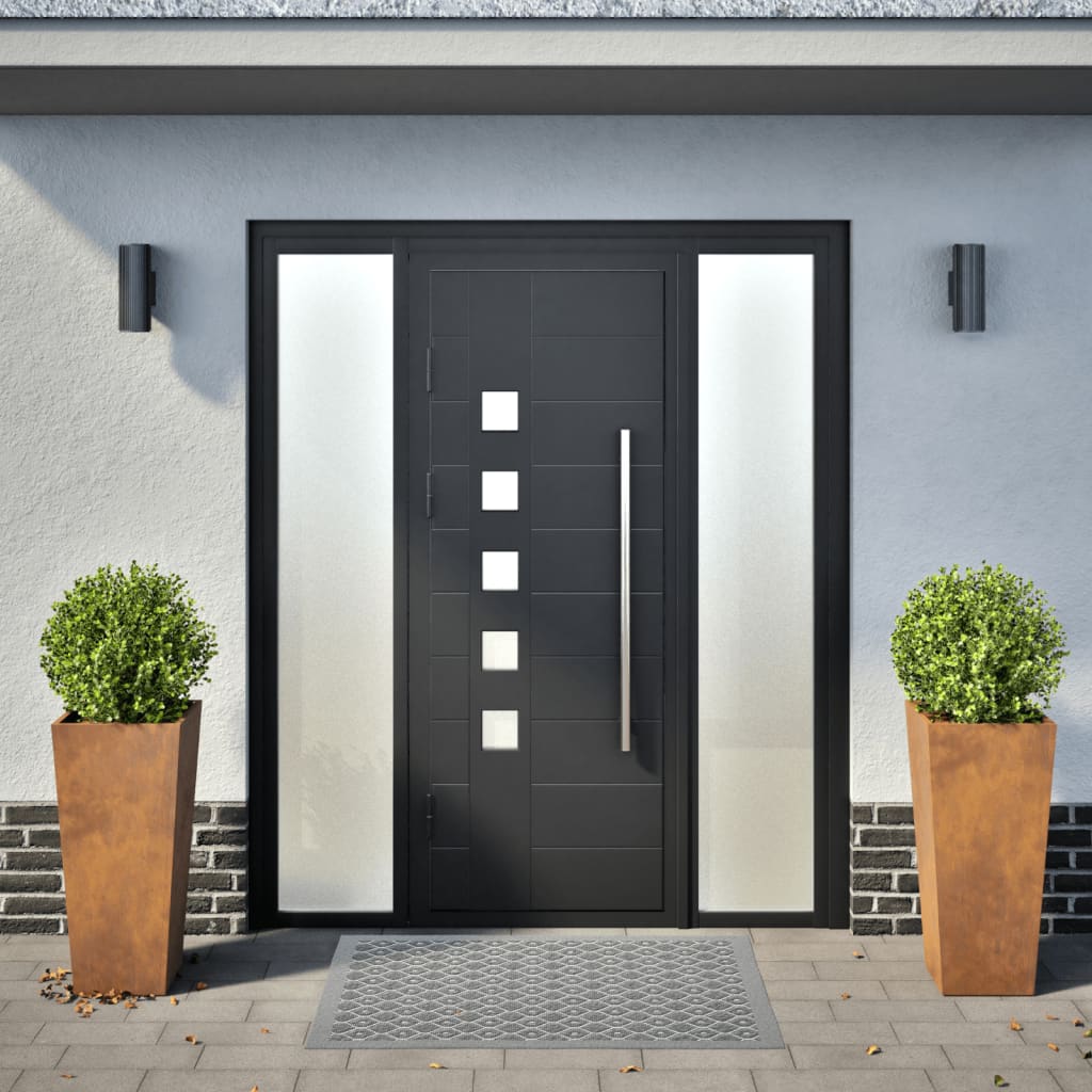 Fioriere da Giardino 2 pz 35x35x75 cm in Acciaio Corten - homemem39